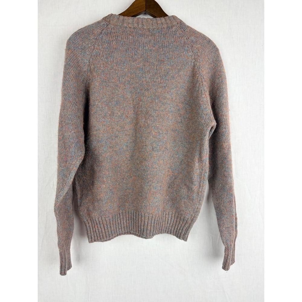 McGregor Vintage Marled Knit‎ Crewneck Sweater Raglan Sleeve Multi-Color Blue - Picture 8 of 15